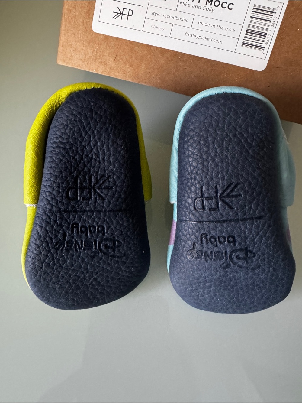 BRNIB 💥Freshly Picked Disney Baby Monsters Inc Moccasins - Picture 4 of 6